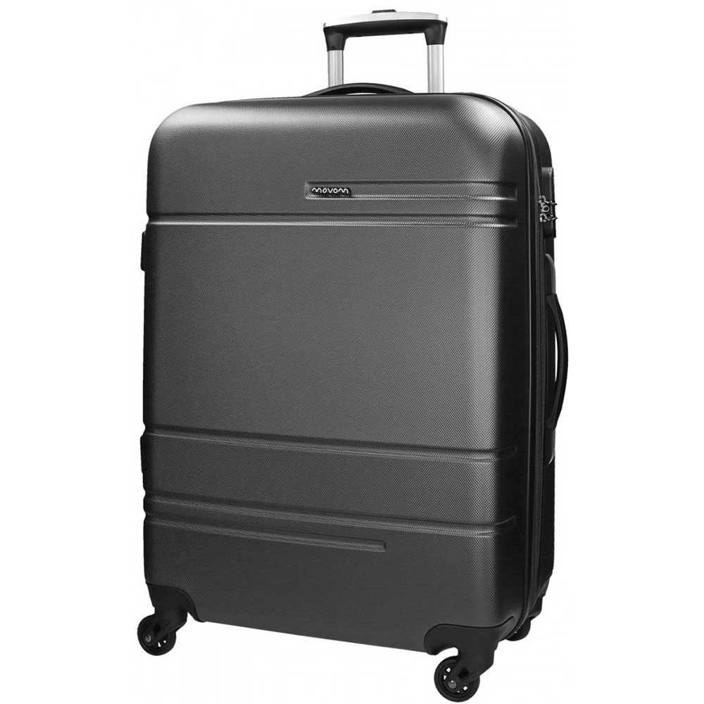 Troler MOVOM Matrix, 69 cm, 4 roti, negru