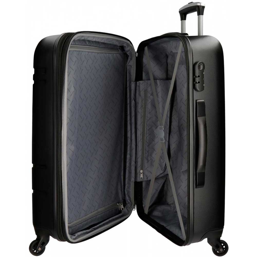 Troler MOVOM Matrix, 69 cm, 4 roti, negru