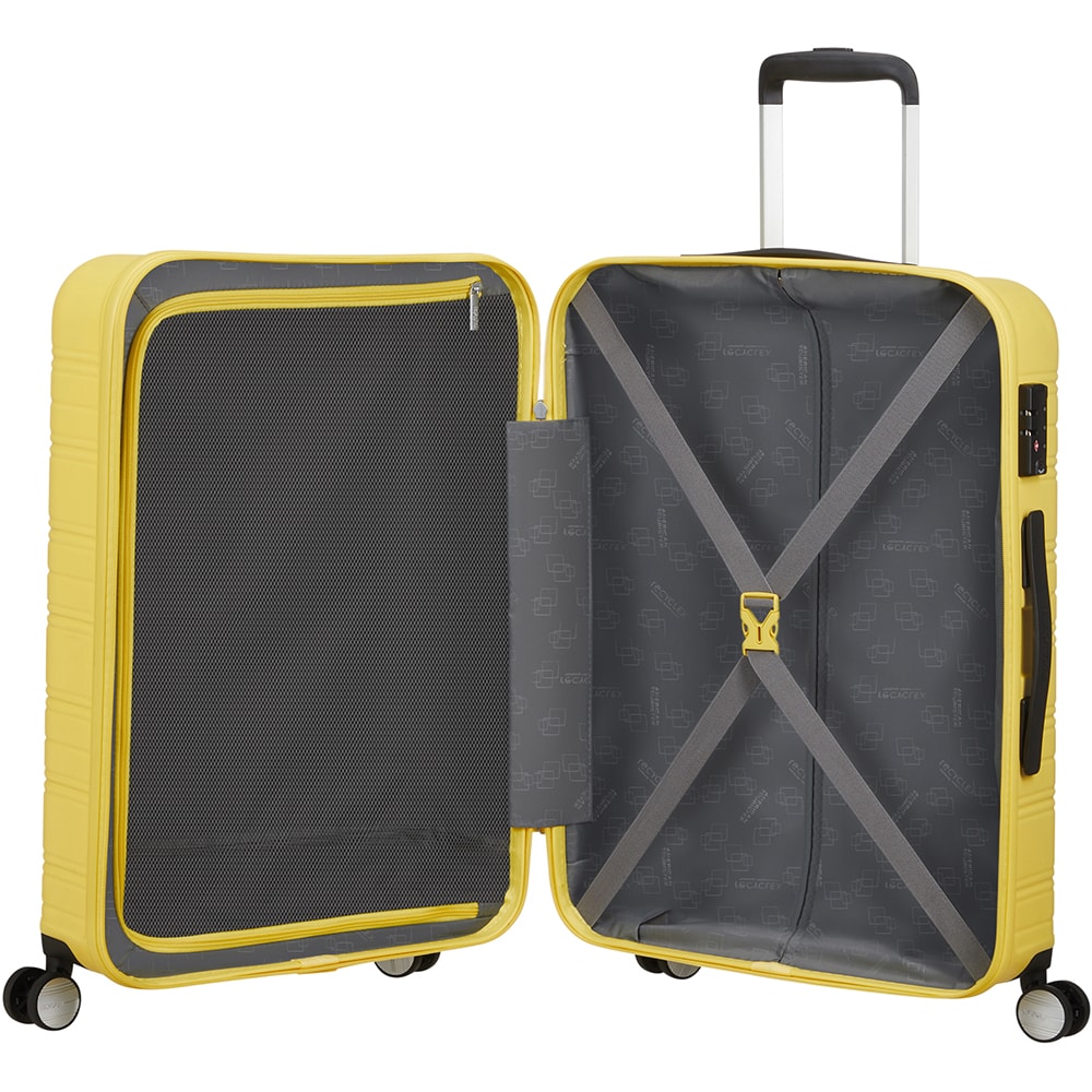 Troler AMERICAN TOURISTER High Turn 903, 77 cm, galben
