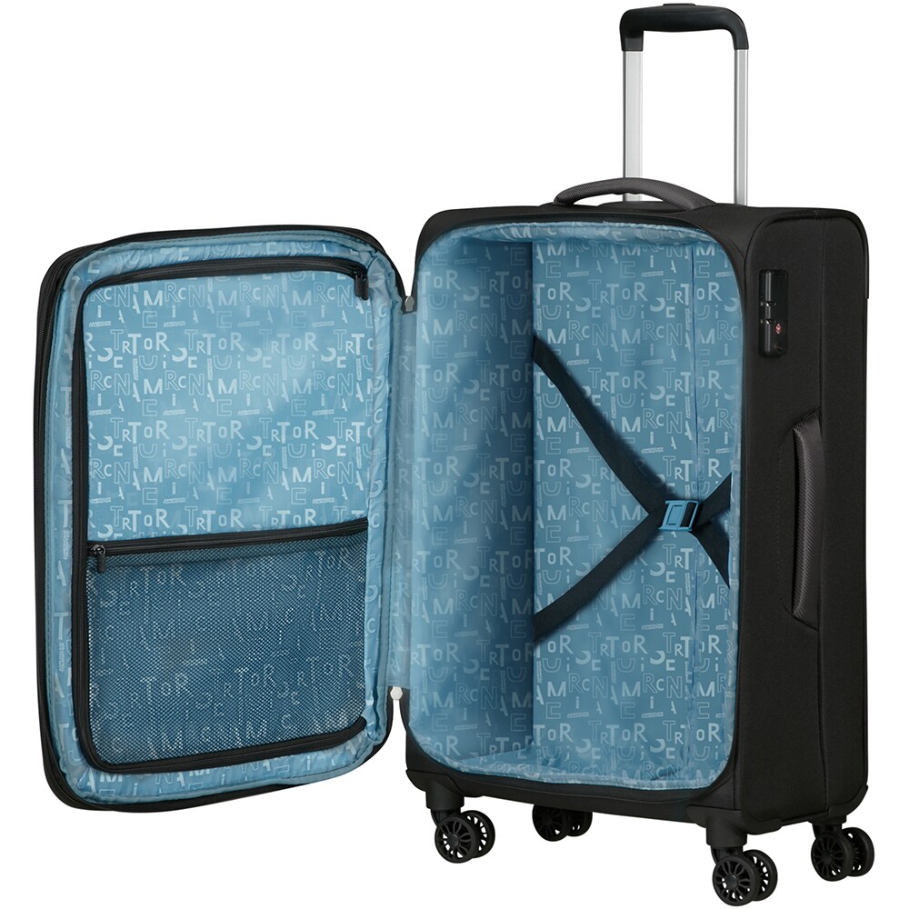 Troler AMERICAN TOURISTER Pulsonic, 68 cm, negru