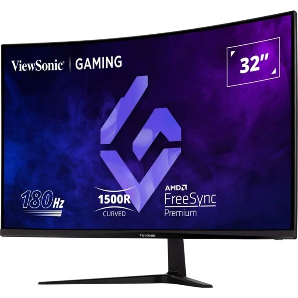 Monitor curbat Gaming LED VA ViewSonic VX3218-PC-MHD, 31.5", Full HD, 180Hz, FreeSync Premium, negru