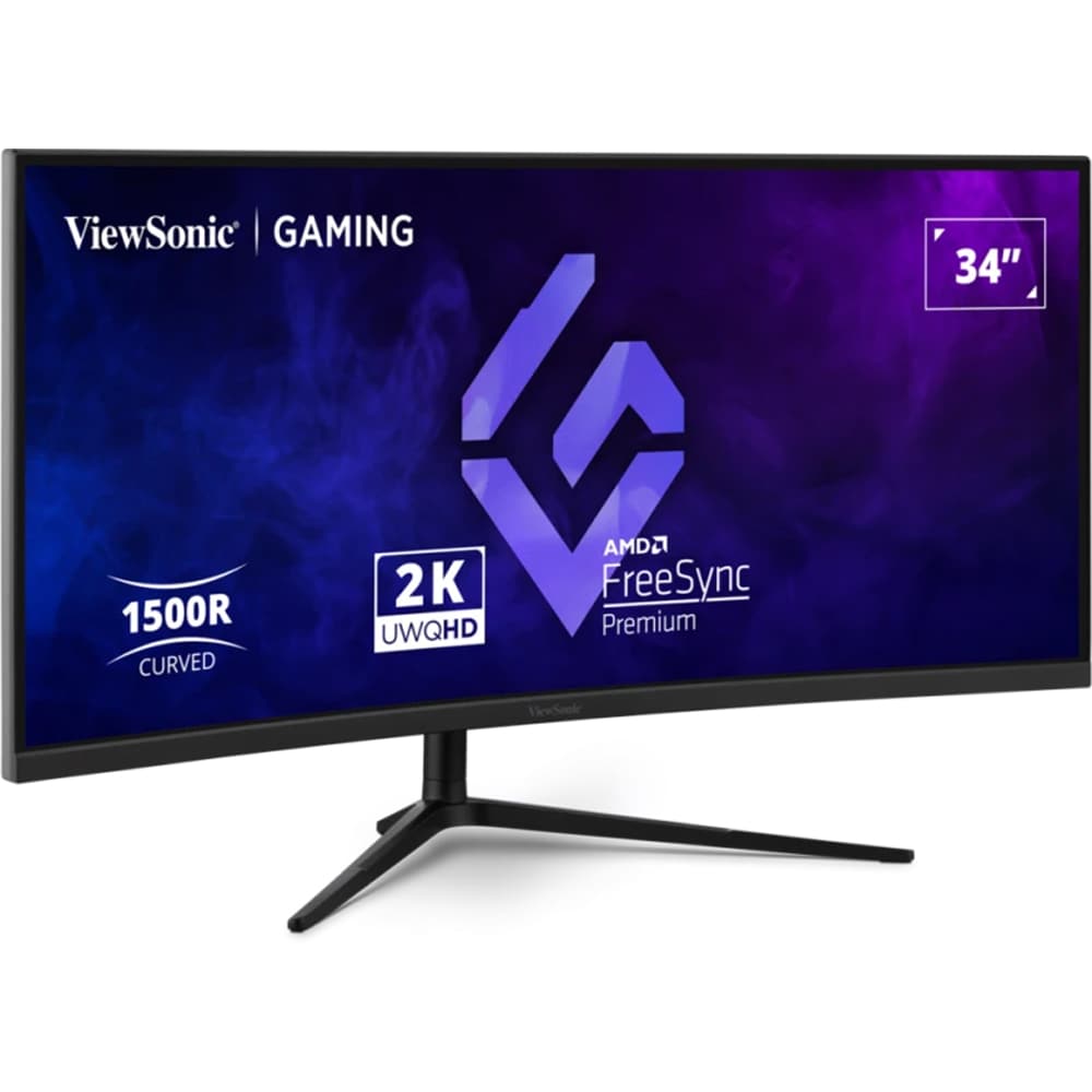 Monitor curbat Gaming LED VA ViewSonic VX3418C-2K, 34", UWQHD, 180Hz, FreeSync Premium, HDR10, negru