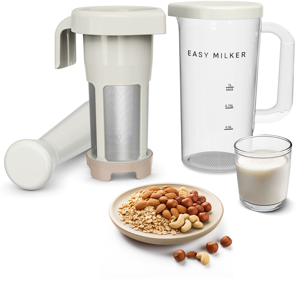 Aparat preparare lapte vegetal TEFAL Easy Milker VZ700AE0, 1l, crem