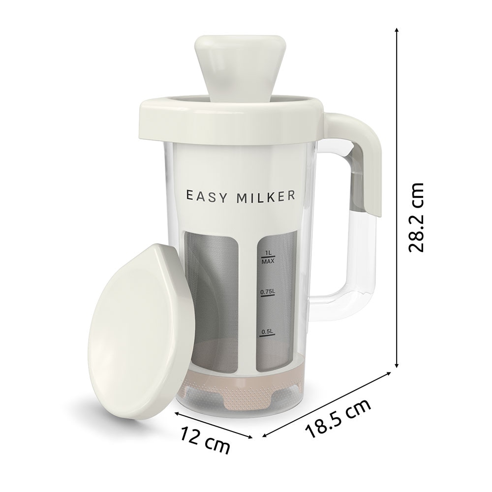 Aparat preparare lapte vegetal TEFAL Easy Milker VZ700AE0, 1l, crem