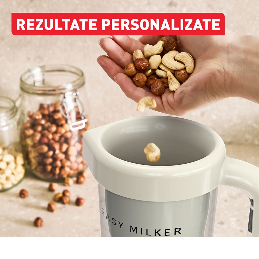 Aparat preparare lapte vegetal TEFAL Easy Milker VZ700AE0, 1l, crem