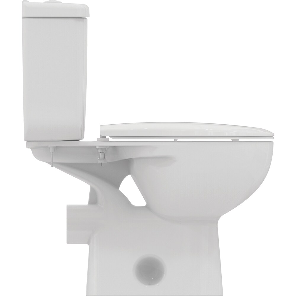 Set vas WC IDEAL STANDARD Alpha W010701, ceramica, evacuare orizontala, rezervor 3/6l, capac SoftClose, alb