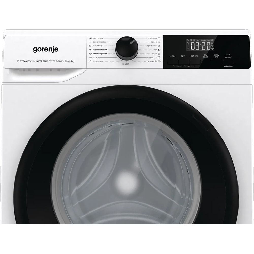 Masina de spalat rufe frontala cu uscator GORENJE W1D2A964ADS, SteamTech, 9/6 kg, 1400rpm, Clasa A/D, alb