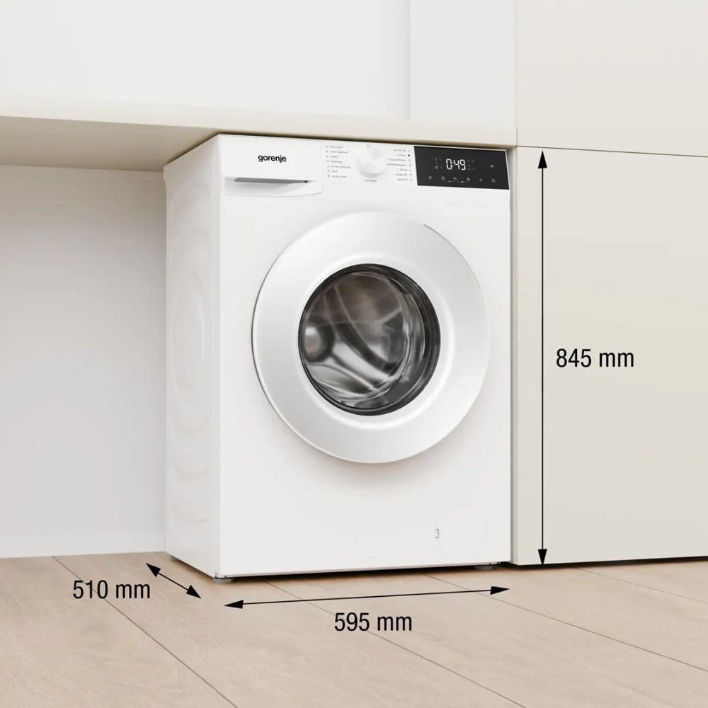 Masina de spalat rufe frontala GORENJE W1G2P84A32, SteamTech, 8 kg, 1400rpm, Clasa A, alb