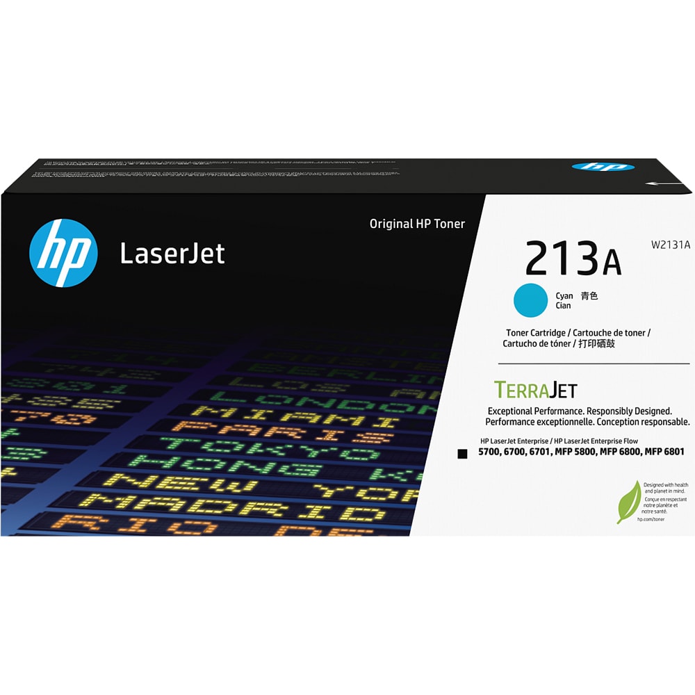 Toner original HP 213A (W2131A), cyan