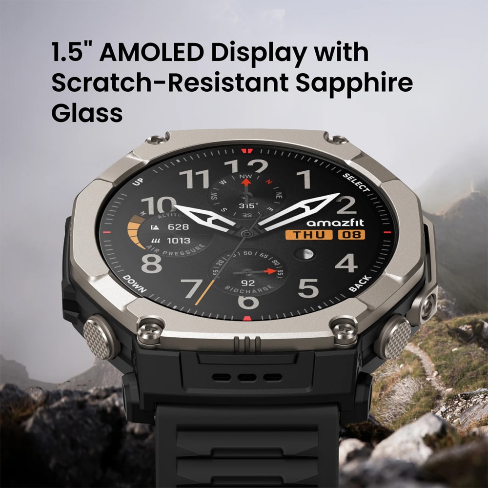 Smartwatch AMAZFIT T-Rex Ultra 2, Android/iOS, negru
