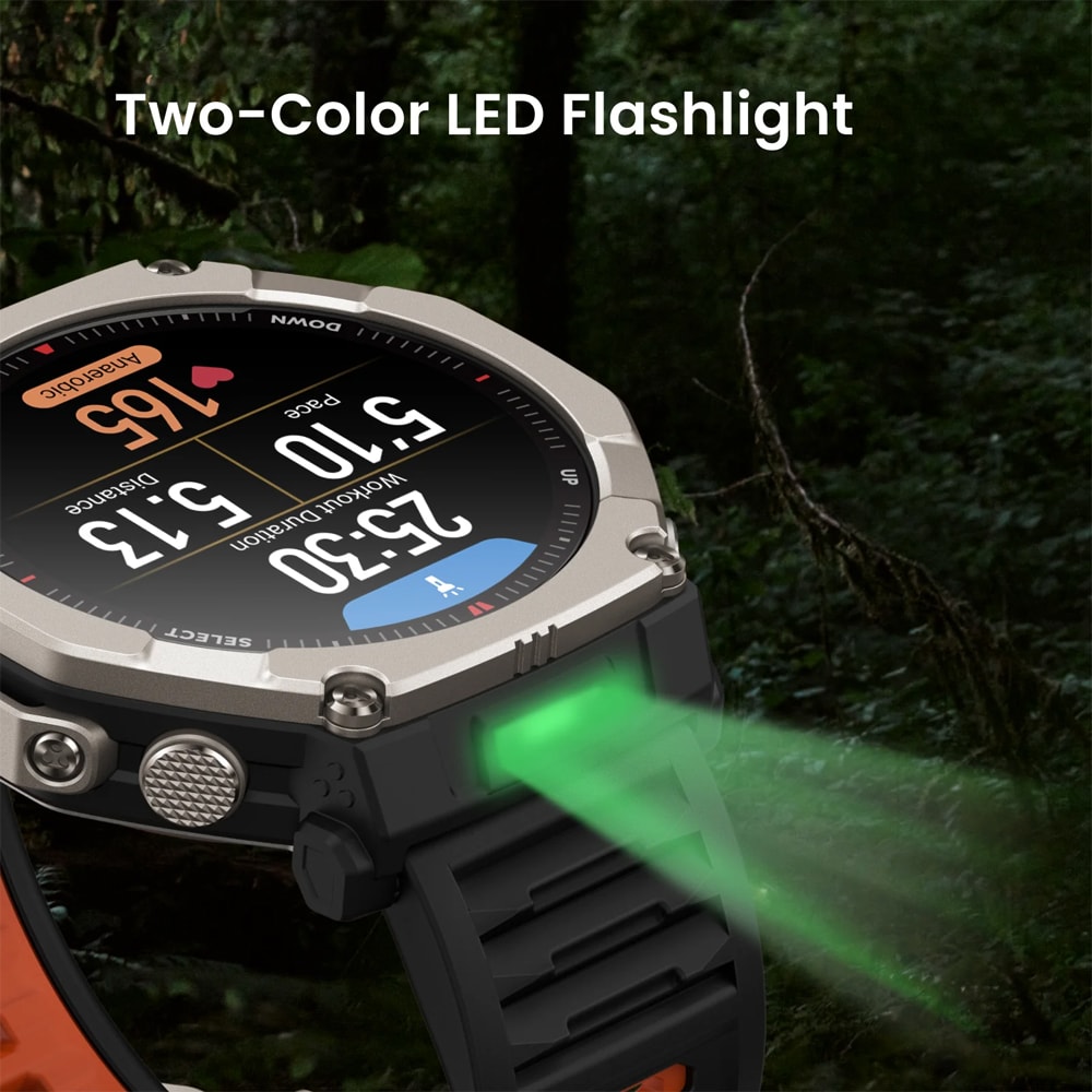 Smartwatch AMAZFIT T-Rex Ultra 2, Android/iOS, negru