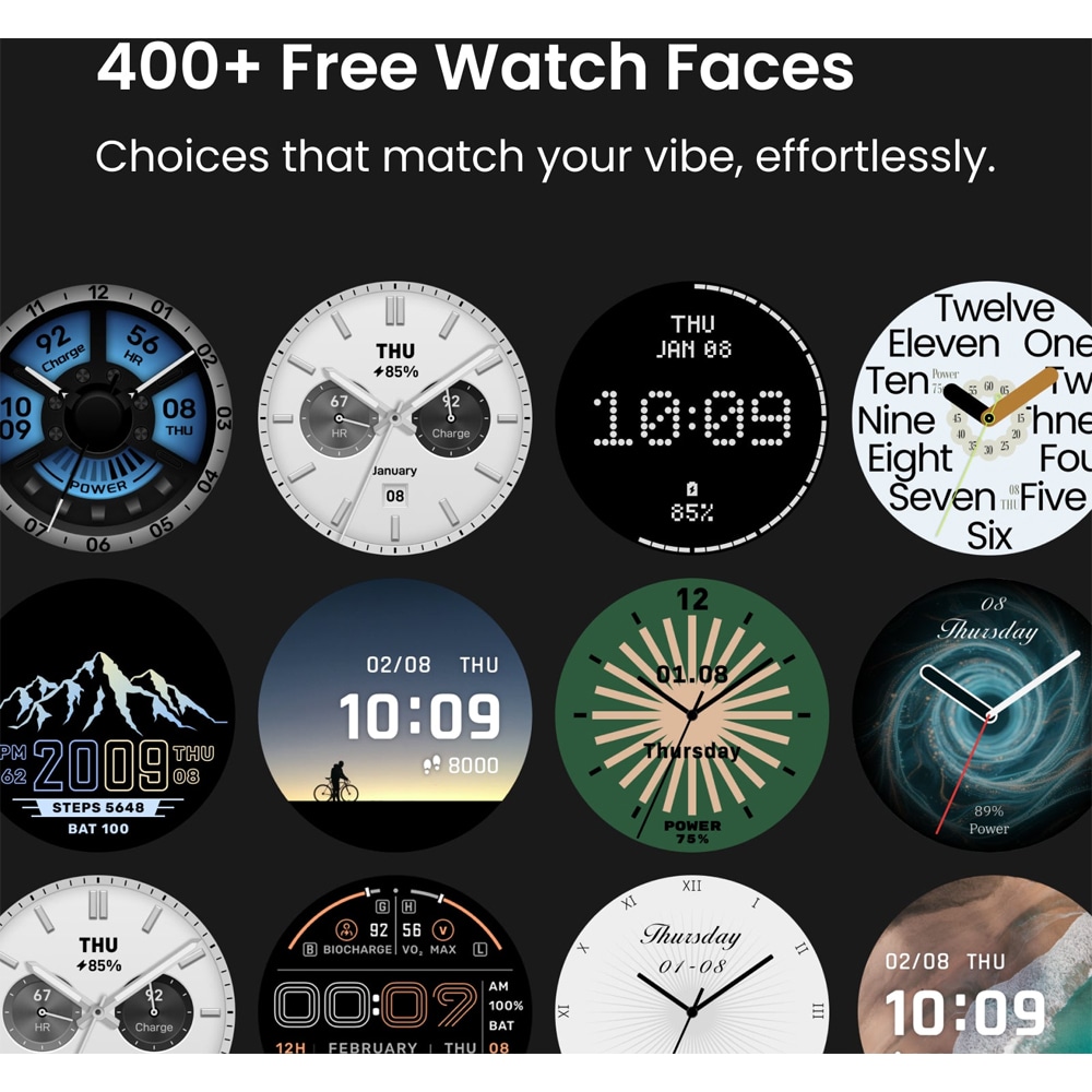 Smartwatch AMAZFIT Active Max, GPS, Android/iOS, negru