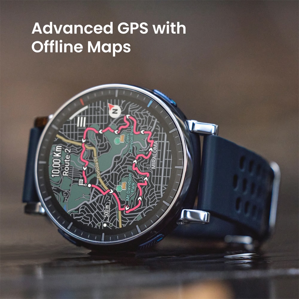 Smartwatch AMAZFIT Active 3 Premium, Android/iOS, negru