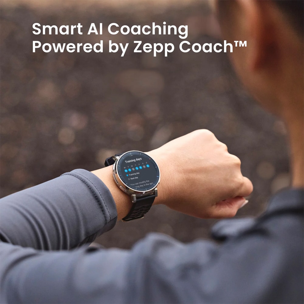 Smartwatch AMAZFIT Active 3 Premium, Android/iOS, negru