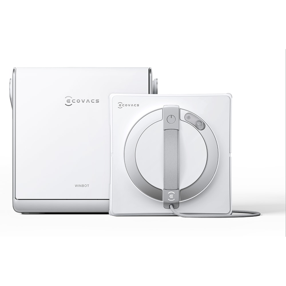Aspirator robot geamuri ECOVACS Winbot W2 Pro Omni W2PROOMNI, alb-argintiu
