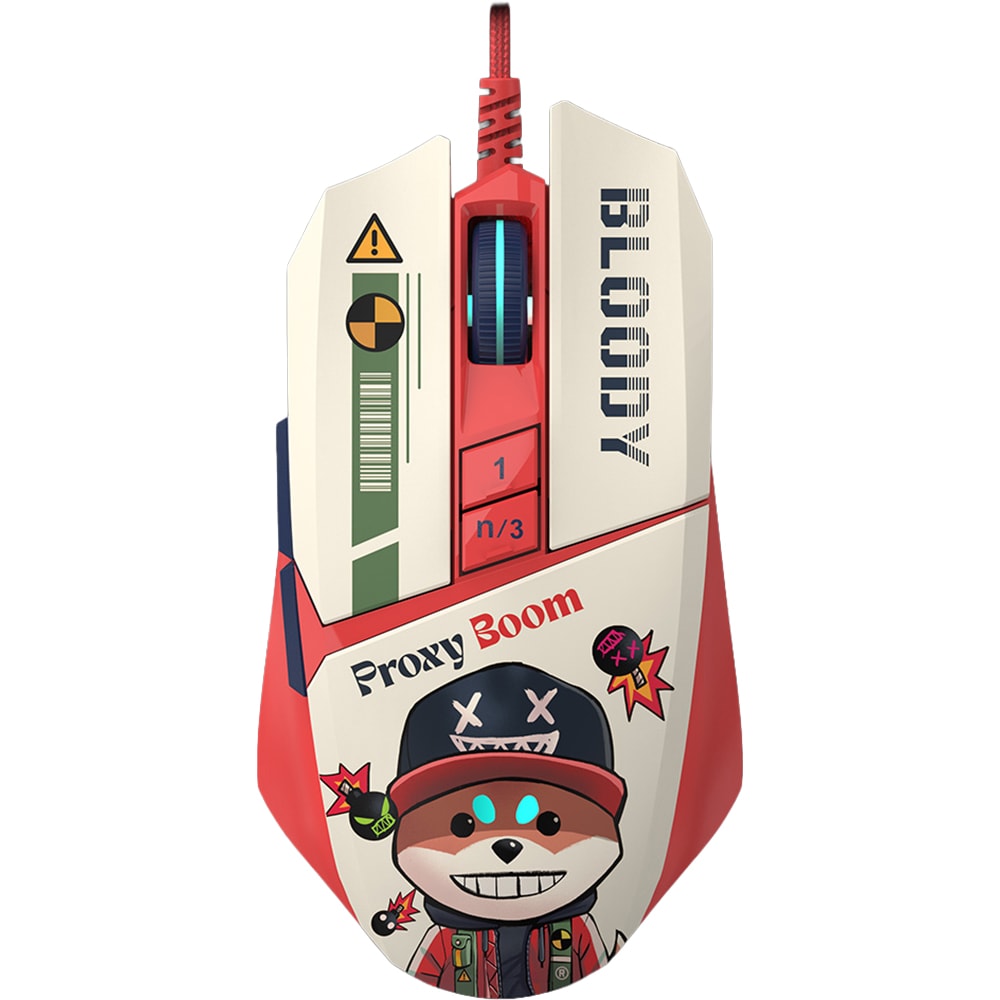 Mouse Gaming A4TECH W63 Max Proxy Bloom, 12000 dpi, multicolor