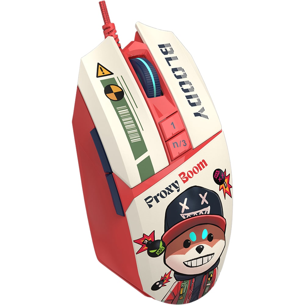 Mouse Gaming A4TECH W63 Max Proxy Bloom, 12000 dpi, multicolor