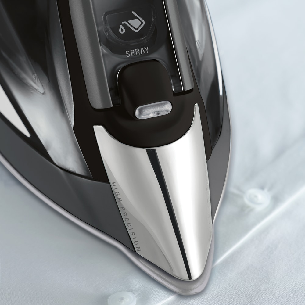 Fier de calcat ROWENTA Expertis DW7025D1, 2700W, 180g/min, 300ml, talpa Microsteam 400 Laser, negru