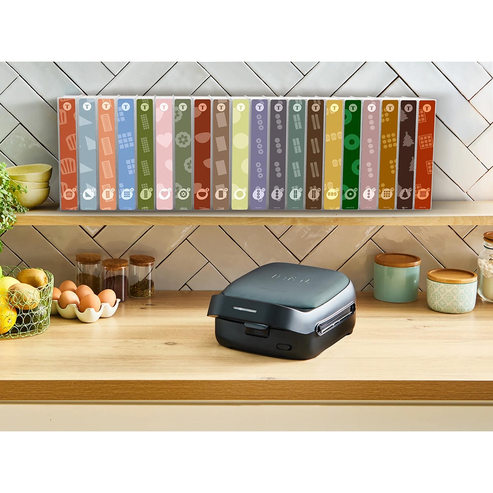 Sandwich maker TEFAL Snack Collection SW862BF0, 700W, albastru inchis-negru 