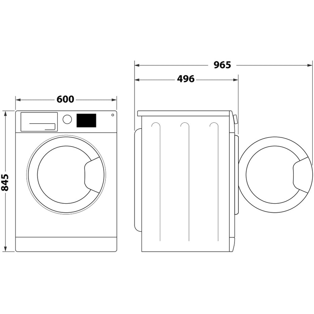 Masina de spalat rufe frontala WHIRLPOOL WAM 762WB EE, 6th Sense, 7 kg, 1200rpm, Clasa A, alb