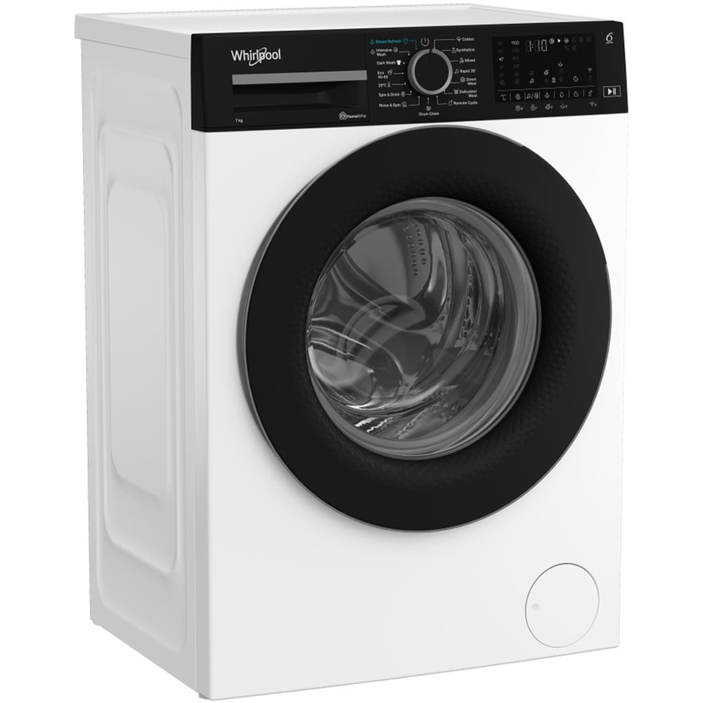 Masina de spalat rufe frontala WHIRLPOOL WAM 764WKB EE, Home Whiz, 6th Sense, 7 kg, 1200rpm, Clasa A, alb