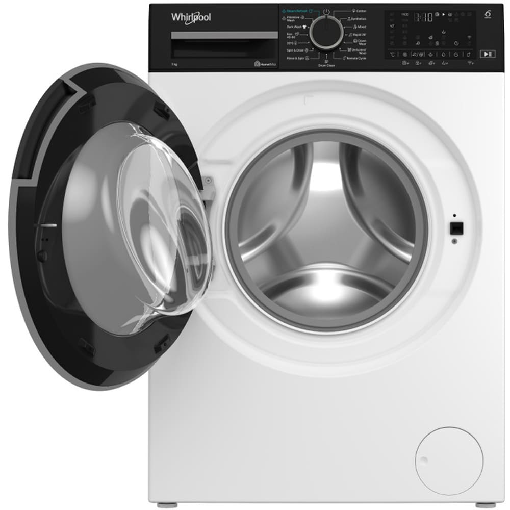 Masina de spalat rufe frontala WHIRLPOOL WAM 764WKB EE, Home Whiz, 6th Sense, 7 kg, 1200rpm, Clasa A, alb