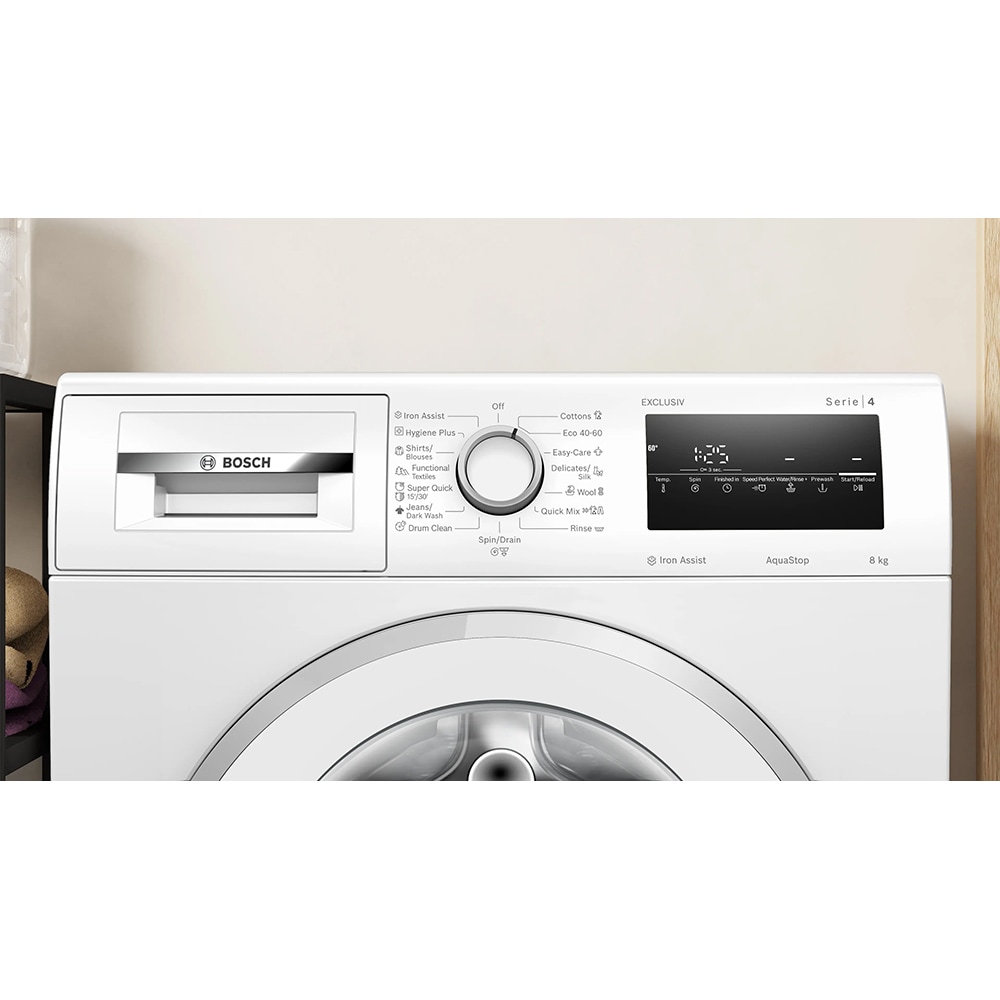Masina de spalat rufe frontala BOSCH WAN2829NBY, 8 kg, 1400rpm, Clasa A, alb