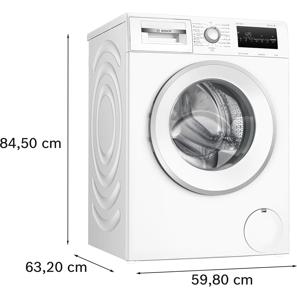 Masina de spalat rufe frontala BOSCH WAN2829NBY, 8 kg, 1400rpm, Clasa A, alb