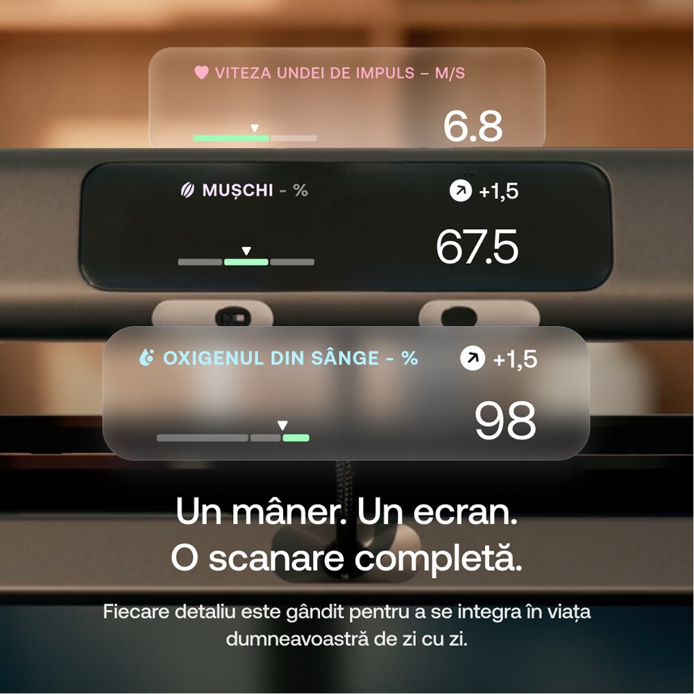 Cantar corporal WITHINGS Body Scan 2, negru