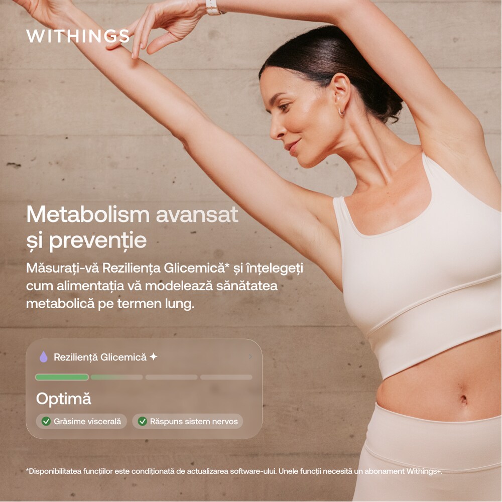 Cantar corporal WITHINGS Body Scan 2, negru