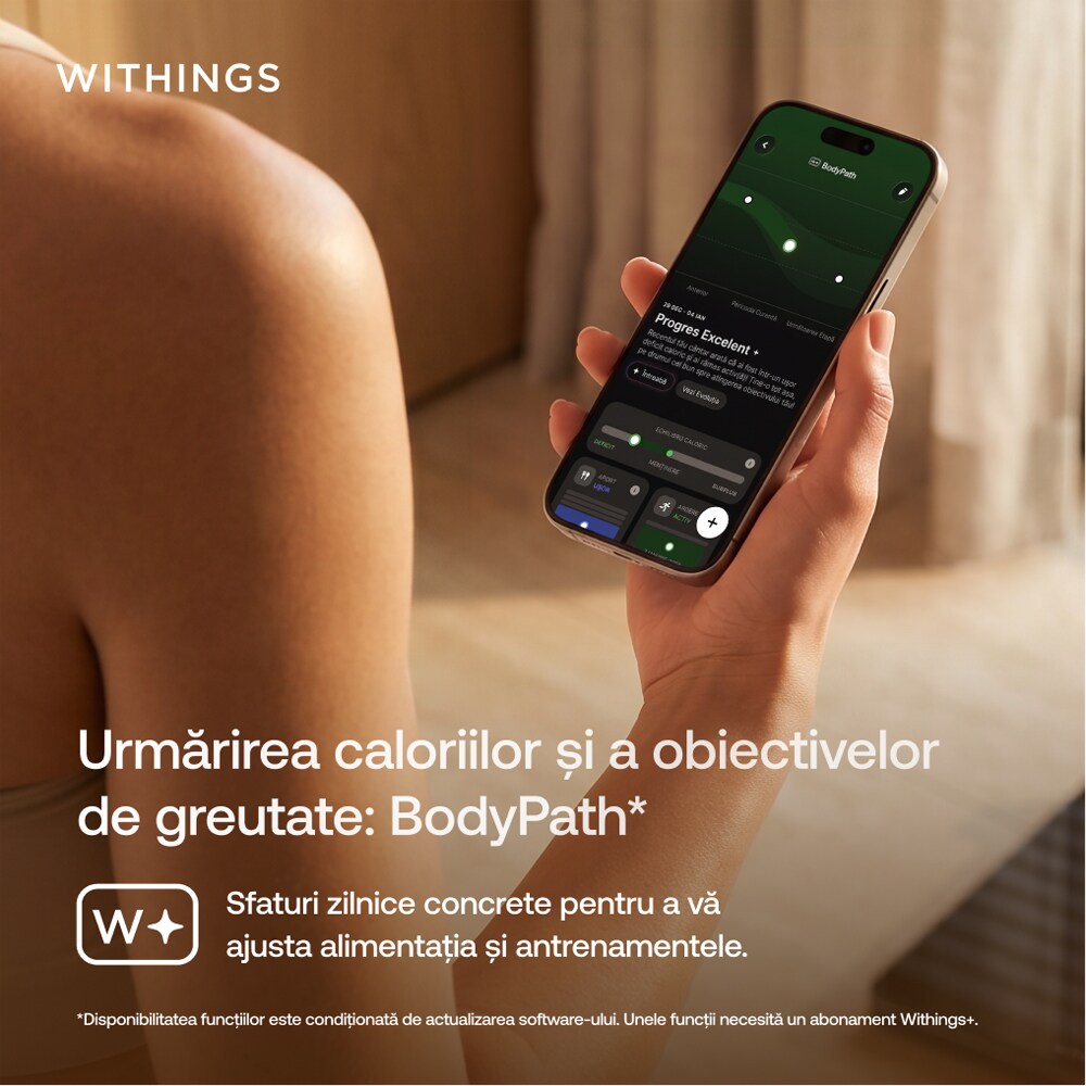 Cantar corporal WITHINGS Body Scan 2, negru