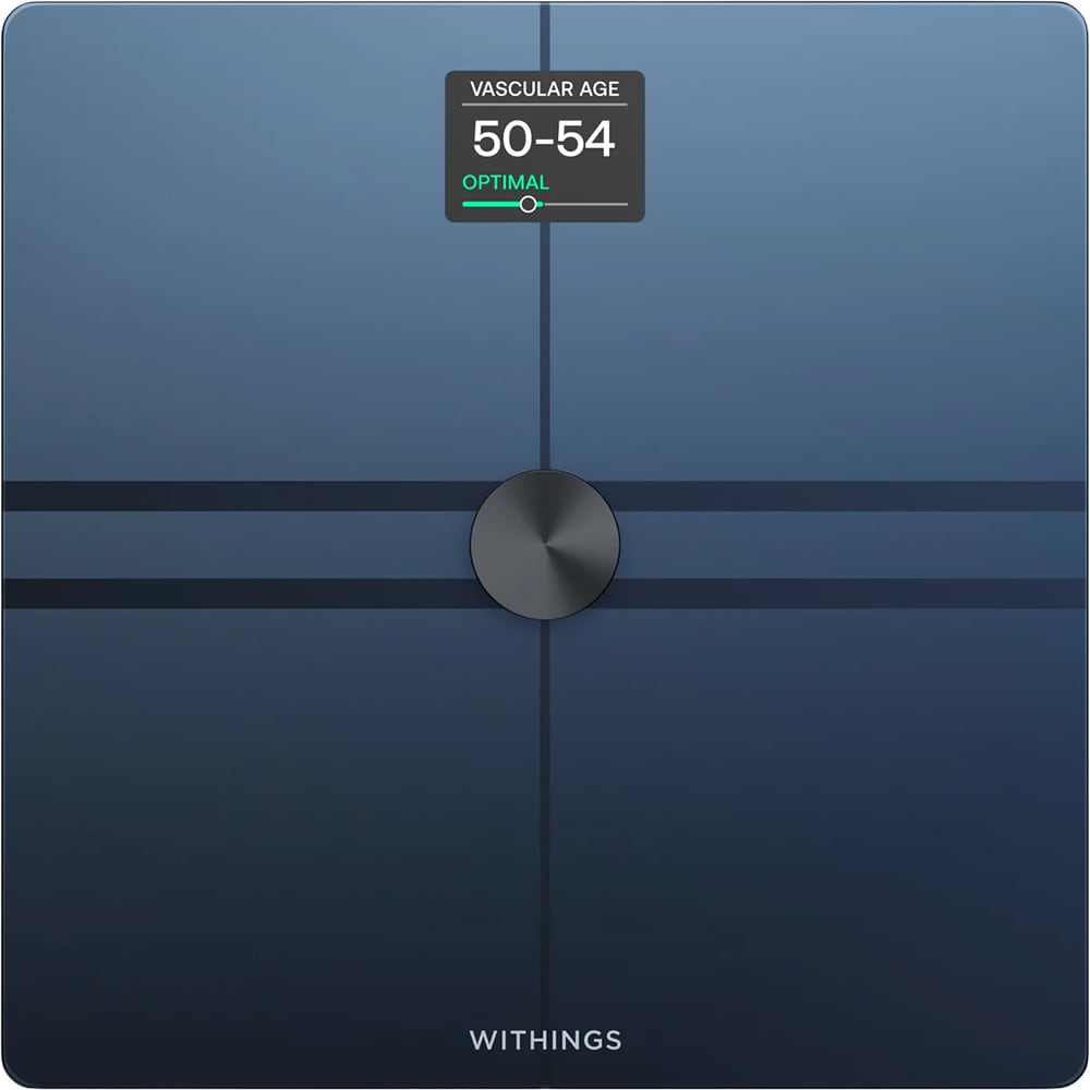 Cantar corporal WITHINGS Body Fit, 200kg, Bluetooth, sticla, negru
