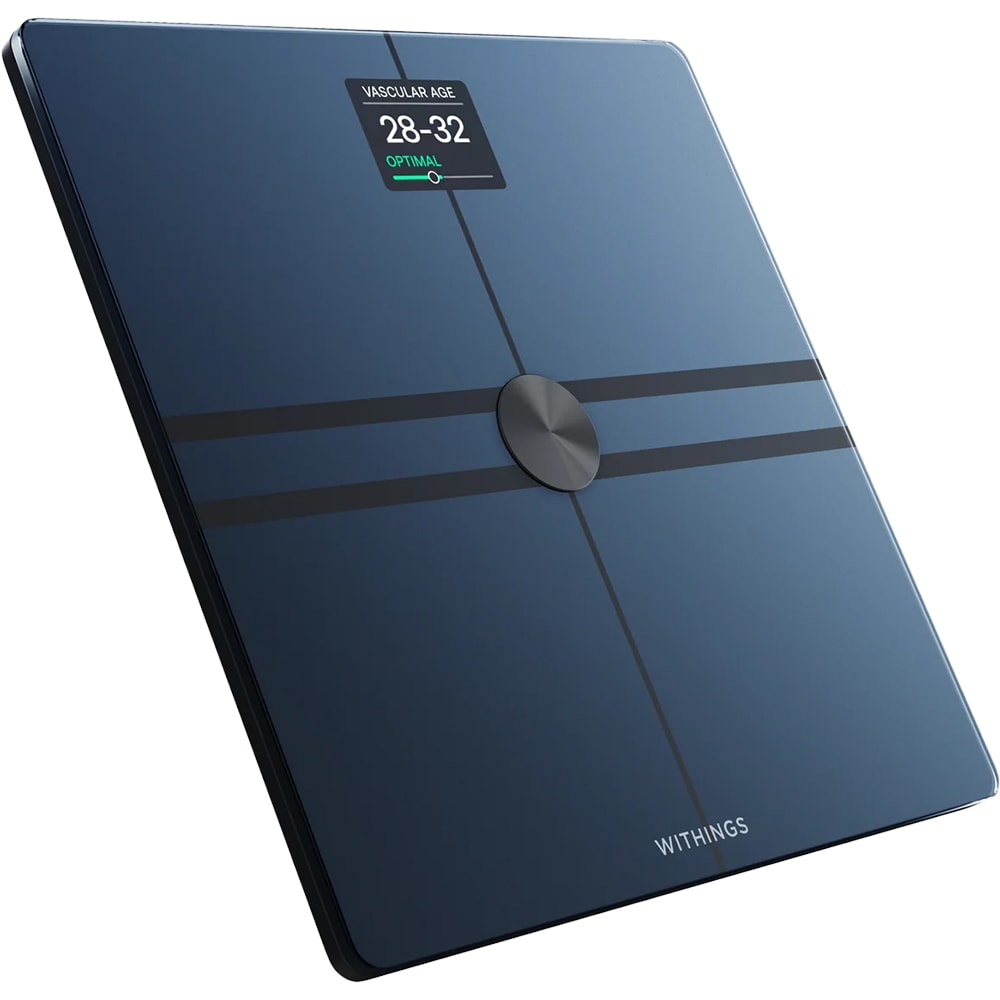 Cantar corporal WITHINGS Body Fit, 200kg, Bluetooth, sticla, negru