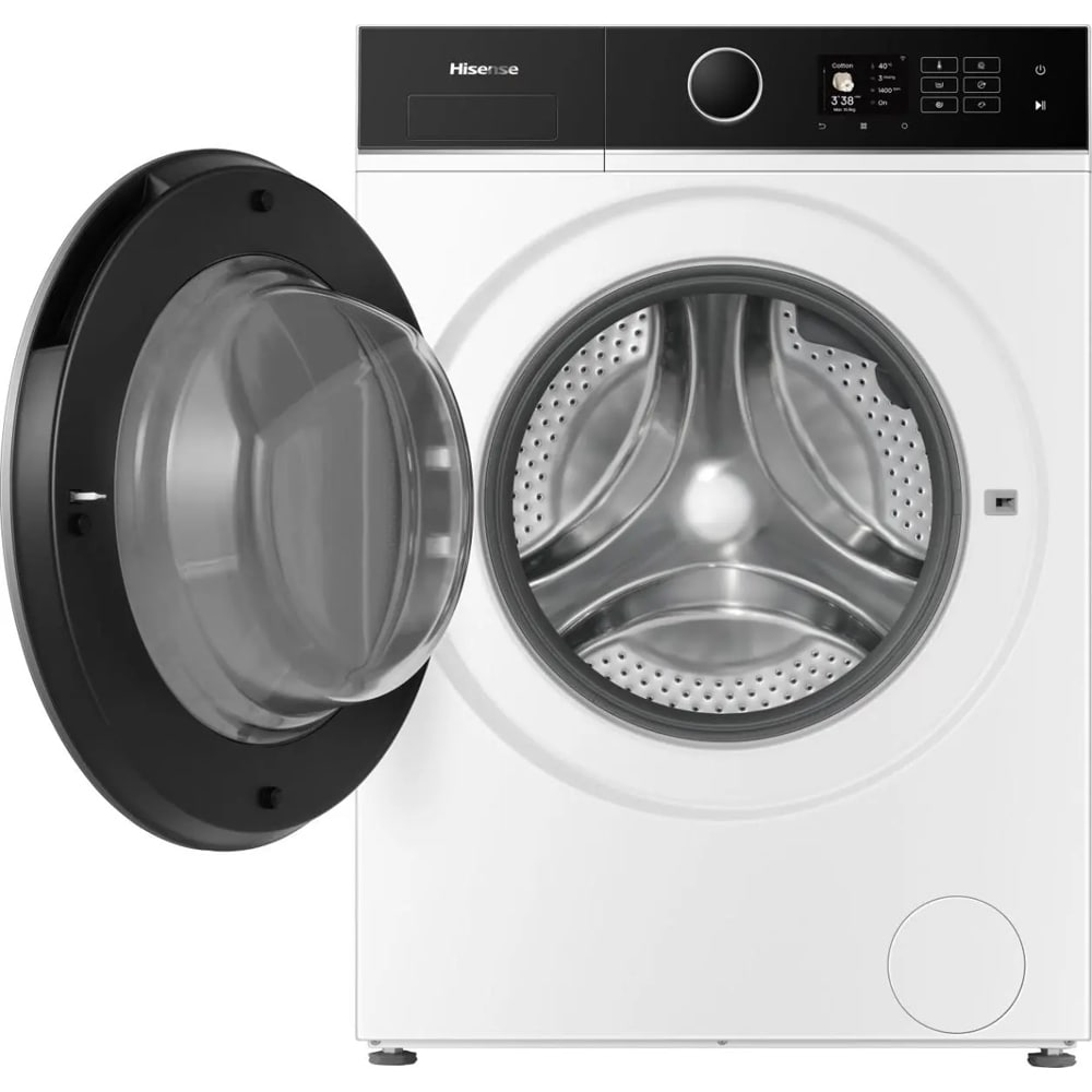 Masina de spalat rufe frontala cu uscator HISENSE WD5I1045BWQ, Steam, 10.5/6 kg, 1400rpm, Clasa A/D, Wi-Fi, alb