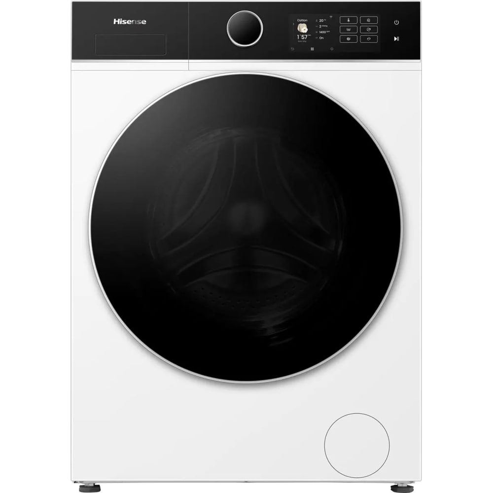 Masina de spalat rufe frontala cu uscator HISENSE WD5I1245BWR, Steam, 12/8 kg, 1400rpm, Clasa A/D, Wi-Fi, alb
