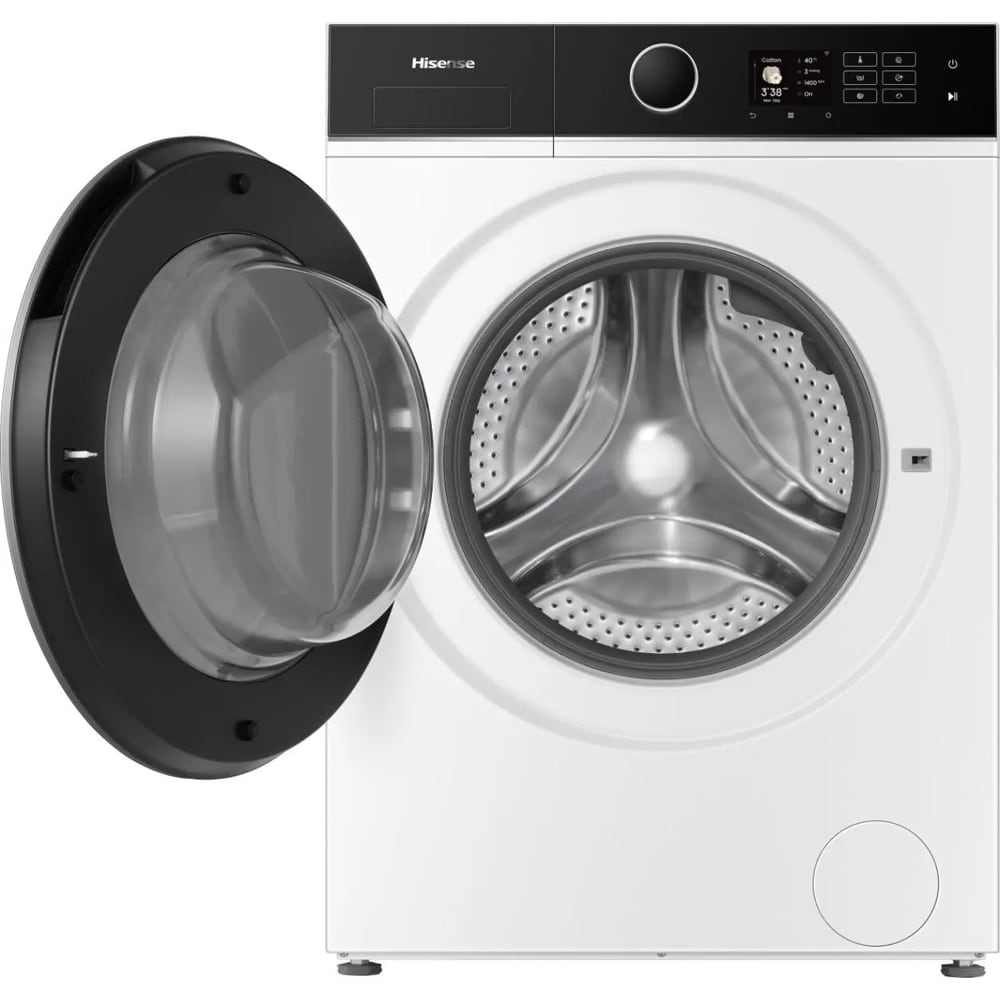 Masina de spalat rufe frontala cu uscator HISENSE WD5I1245BWR, Steam, 12/8 kg, 1400rpm, Clasa A/D, Wi-Fi, alb