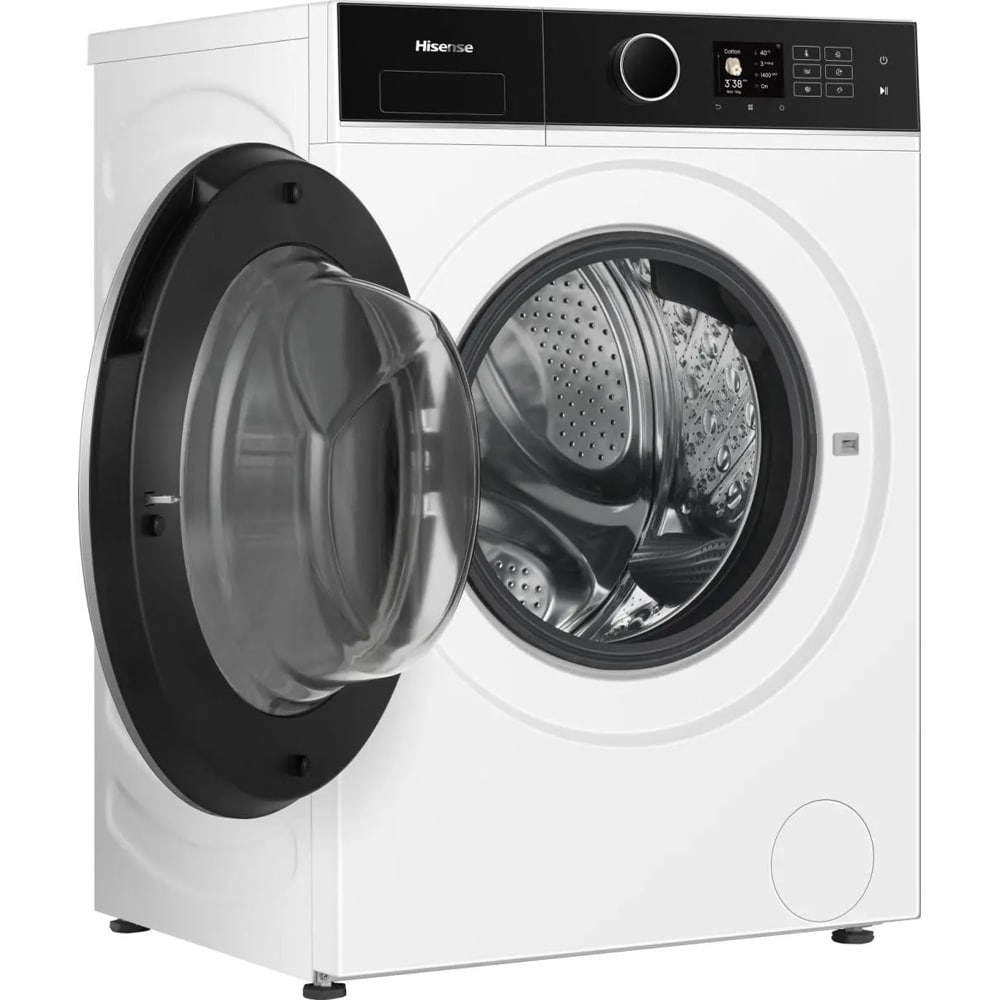Masina de spalat rufe frontala cu uscator HISENSE WD5I1245BWR, Steam, 12/8 kg, 1400rpm, Clasa A/D, Wi-Fi, alb