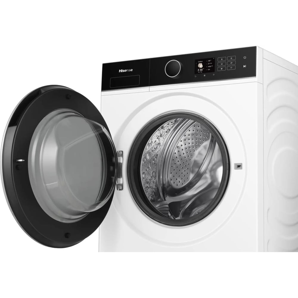 Masina de spalat rufe frontala cu uscator HISENSE WD5I1245BWR, Steam, 12/8 kg, 1400rpm, Clasa A/D, Wi-Fi, alb
