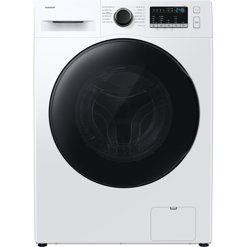 Masina de spalat rufe frontala cu uscator SAMSUNG WD80HG4U04BELE, Bubble Soak, 8/6 kg, 1400rpm, Clasa A/E, alb