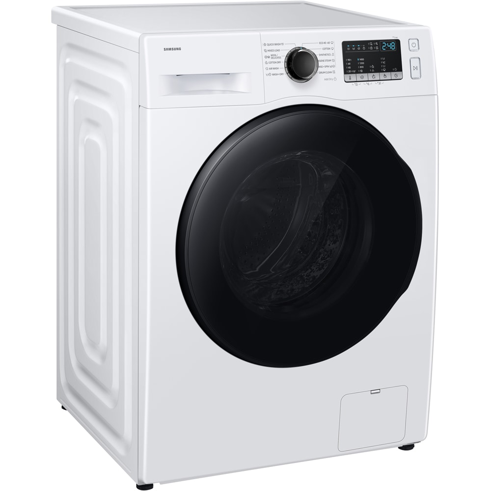 Masina de spalat rufe frontala cu uscator SAMSUNG WD80HG4U04BELE, Bubble Soak, 8/6 kg, 1400rpm, Clasa A/E, alb
