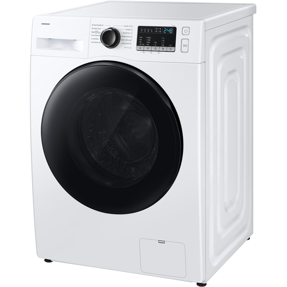 Masina de spalat rufe frontala cu uscator SAMSUNG WD80HG4U04BELE, Bubble Soak, 8/6 kg, 1400rpm, Clasa A/E, alb
