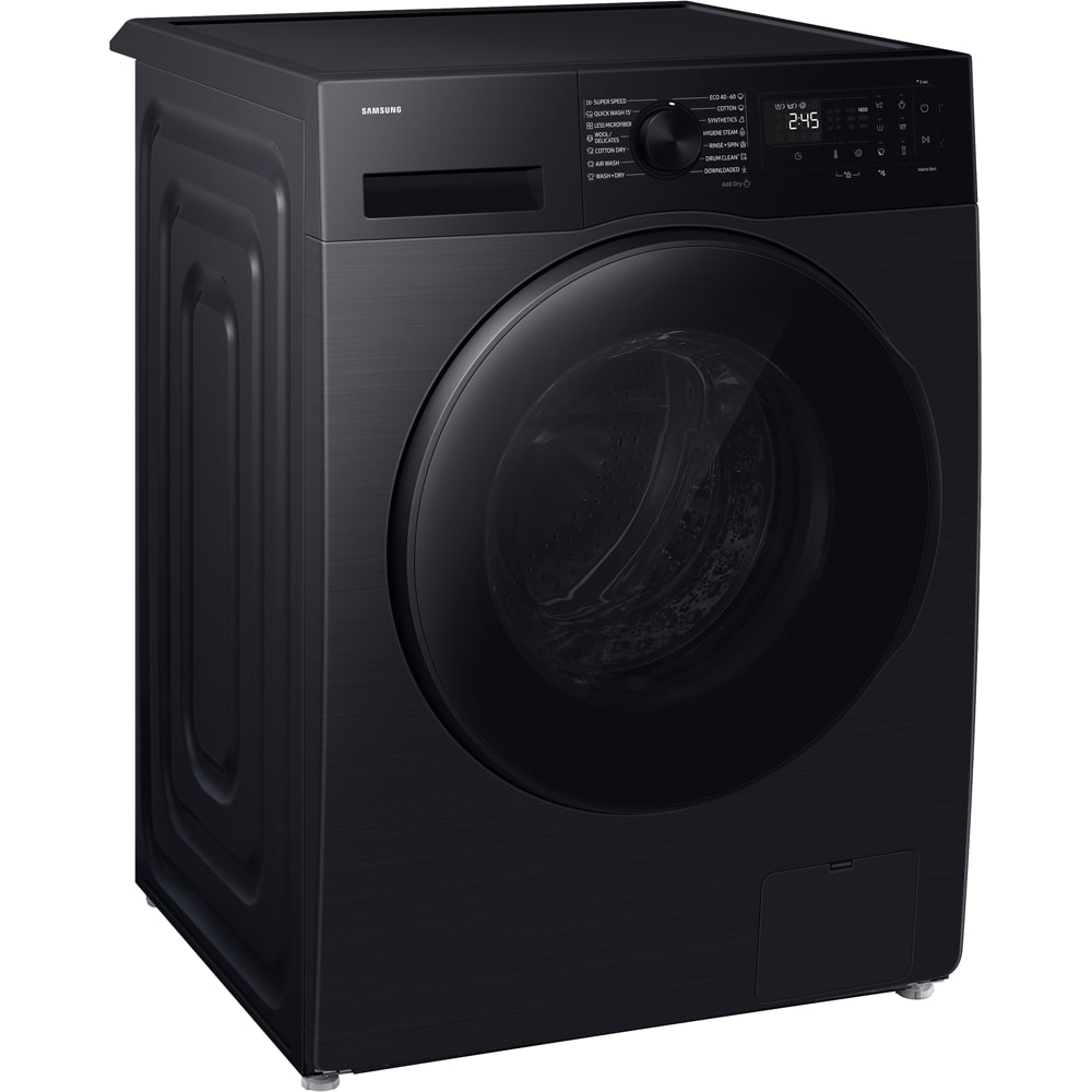 Masina de spalat rufe frontala cu uscator SAMSUNG WD90HG5U34BBLE, AI EcoBubble, 9/6 kg, 1400rpm, Clasa A/D, negru