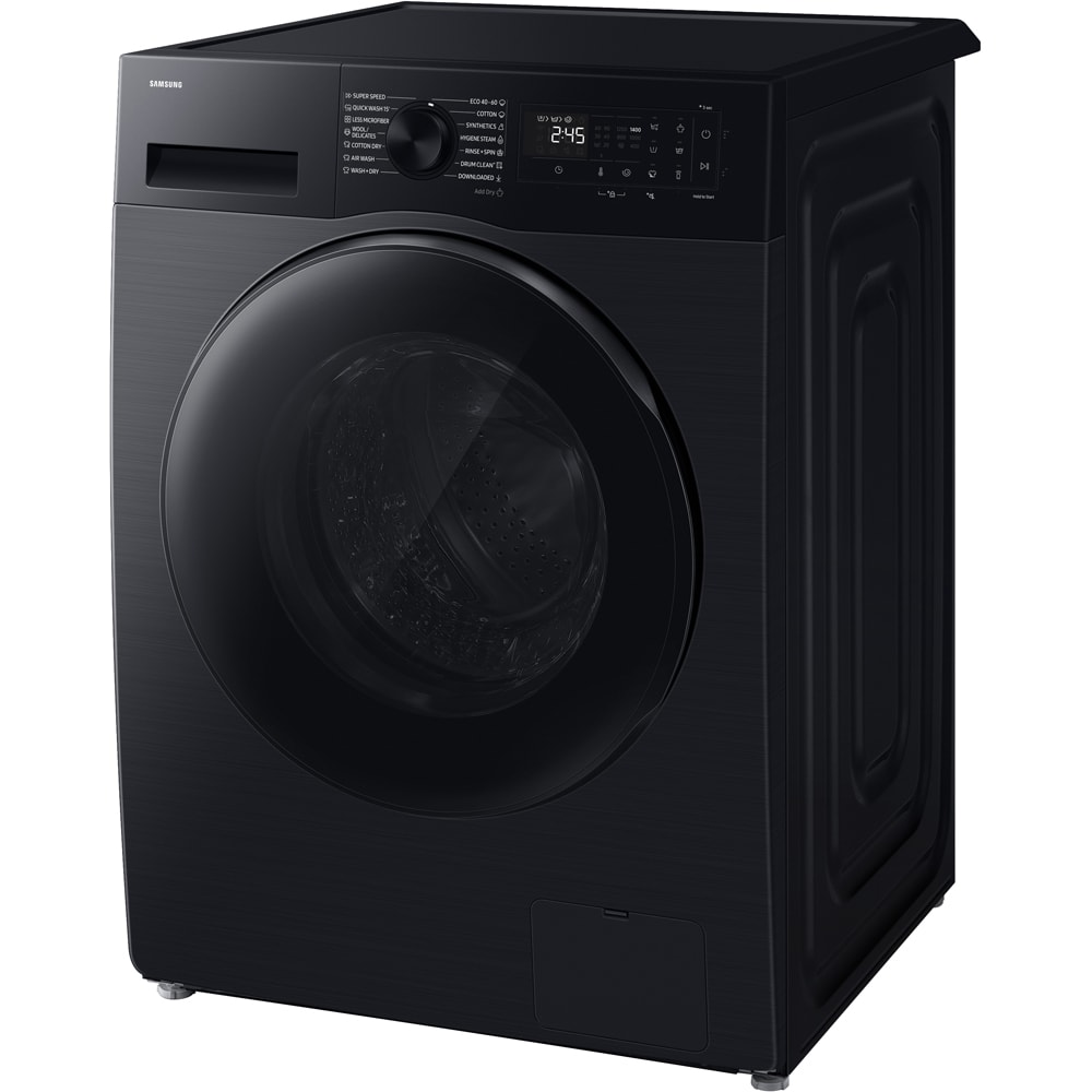 Masina de spalat rufe frontala cu uscator SAMSUNG WD90HG5U34BBLE, AI EcoBubble, 9/6 kg, 1400rpm, Clasa A/D, negru