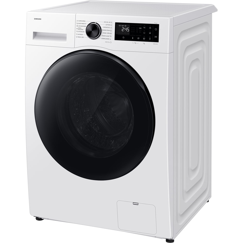 Masina de spalat rufe frontala cu uscator SAMSUNG WD90HG5U34BELE, AI EcoBubble, 9/6 kg, 1400rpm, Clasa A/D, alb