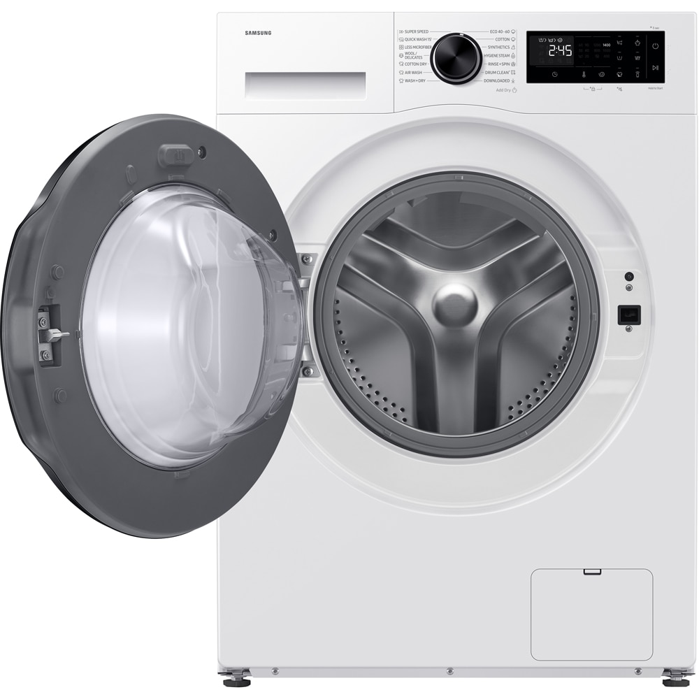 Masina de spalat rufe frontala cu uscator SAMSUNG WD90HG5U34BELE, AI EcoBubble, 9/6 kg, 1400rpm, Clasa A/D, alb