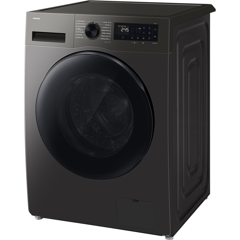 Masina de spalat rufe frontala cu uscator SAMSUNG WD90HG5U34BXLE, AI EcoBubble, 9/6 kg, 1400rpm, Clasa A/D, argintiu