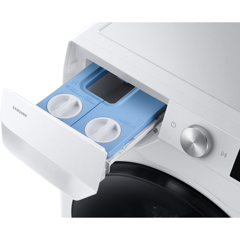 Masina de spalat rufe frontala cu uscator SAMSUNG WD90HG6U94BEU4, AI Control, AI EcoBubble, 9/6 kg, 1400rpm, Clasa A/D, alb