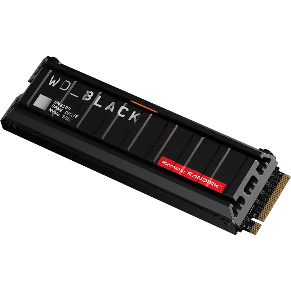 Solid-State Drive (SSD) WESTERN DIGITAL BLACK SN8100 Heatsink, 2TB, PCIe Gen 5, M.2 PCIe, WDS200T1XHM