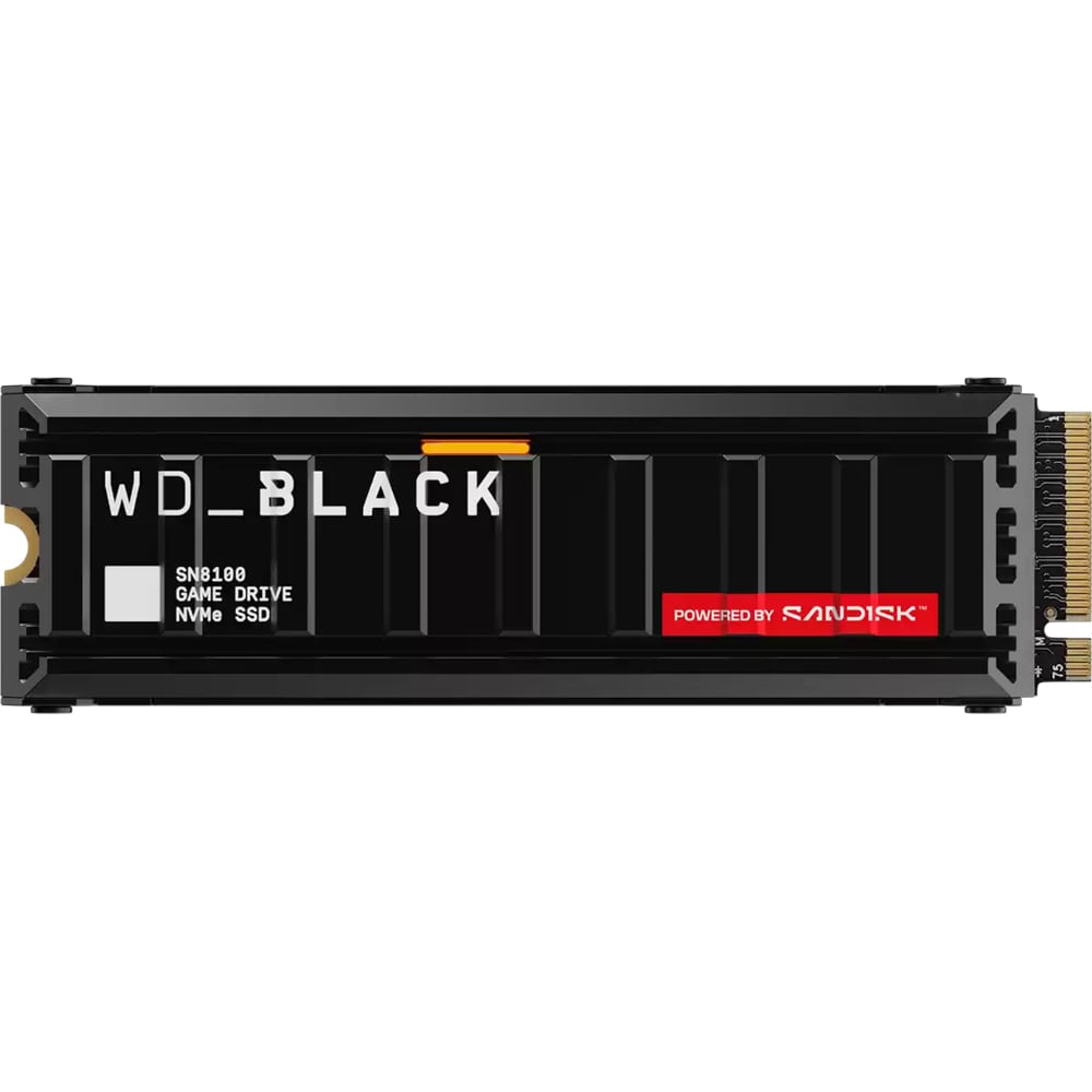 Solid-State Drive (SSD) WESTERN DIGITAL BLACK SN8100 Heatsink, 2TB, PCIe Gen 5, M.2 PCIe, WDS200T1XHM