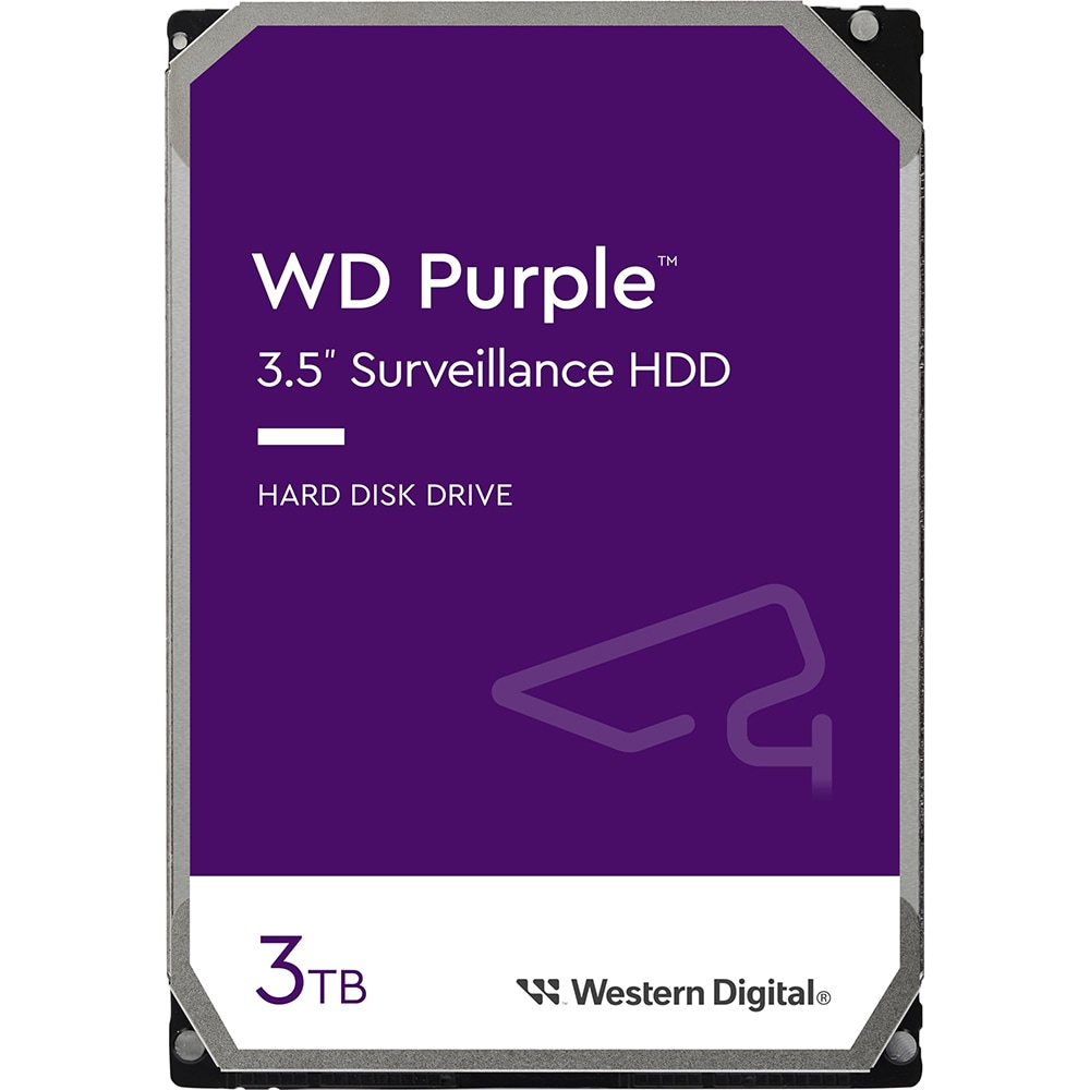 Hard Disk Supraveghere WD Purple, 3TB, 5400 RPM, SATA3, 256MB, WD33PURZ